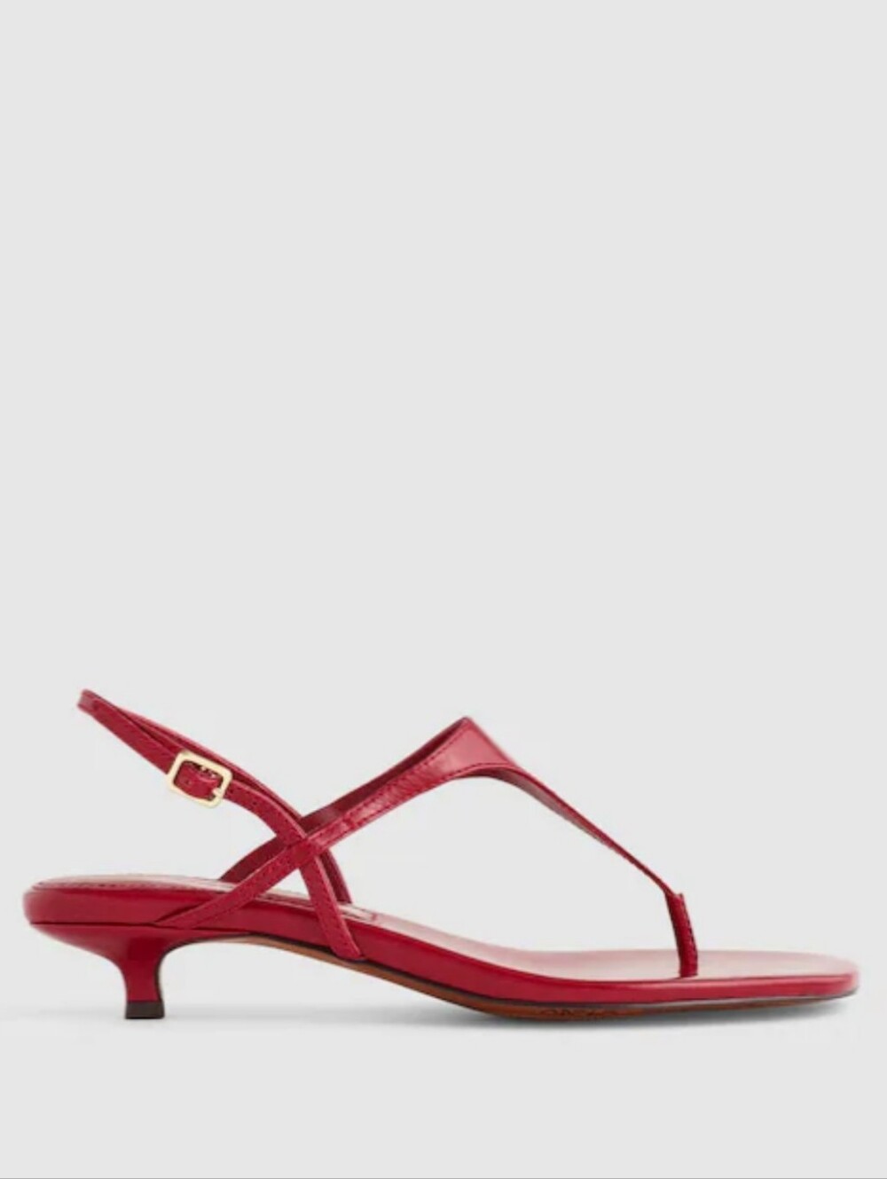 Madewell Chiara Kitten Heel Slingback - Wild Cranberry
